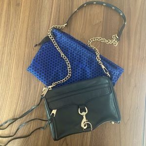 Rebecca Minkoff Mini Mac Crossbody (Black / Gold)